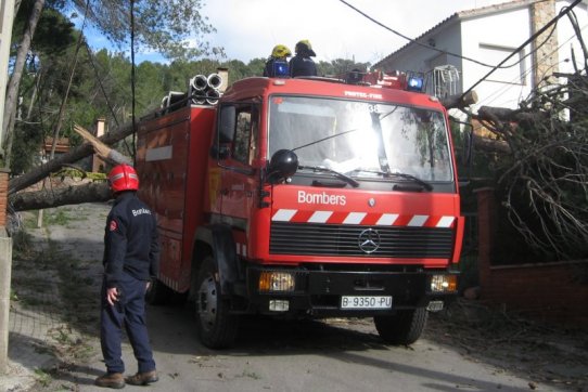 Una de les actuacions dels Bombers, dissabte 24 de gener