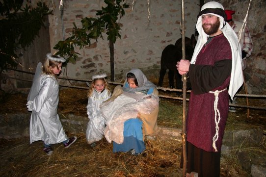 Una imatge del pessebre vivent, l'any 2010