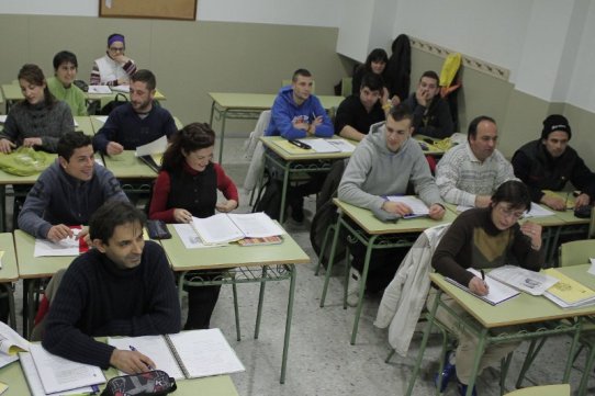 L'Escola d'Adults, el mes de gener de 2012