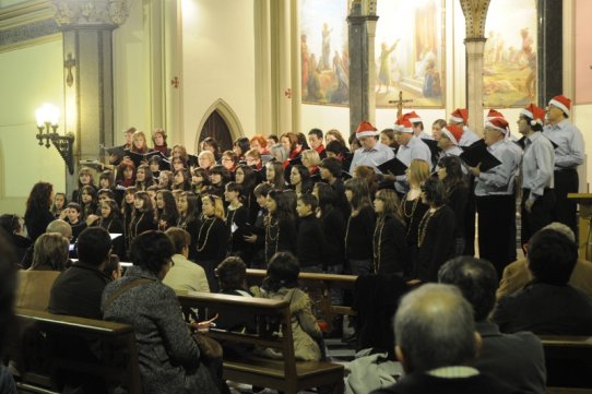 Les corals Musicòrum, en un concert anterior