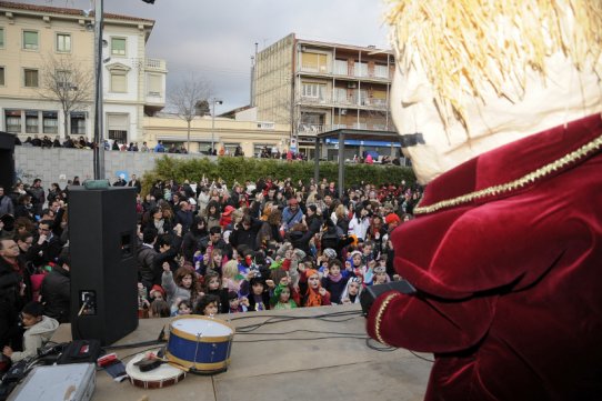 En Carnestoltes, a la plaça Calissó l'any 2012