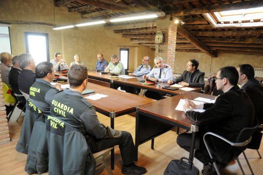 Imatge de la Junta Local de Seguretat celebrada el 14 de febrer de 2013