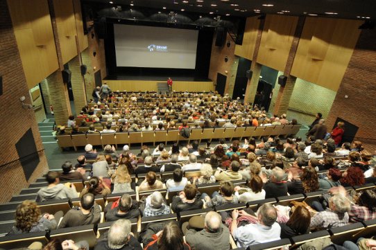 L'Auditori, moments abans de l'inici de la projecció de "Blancanieves"