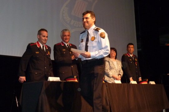 El caporal de la Policia Local de Castellar Dani Gómez ha rebut una felicitació individual