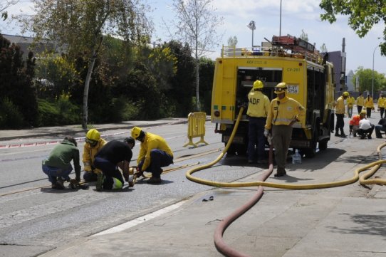 Un moment de la jornada pràctica que va tenir lloc diumenge 21 d'abril de 2013