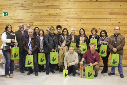 Algunes de les parelles del Voluntariat per la Llengua que van assistir a la presentació de la nova temporada