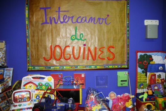 Imatge d'una campanya d'intercanvi de joguines anterior